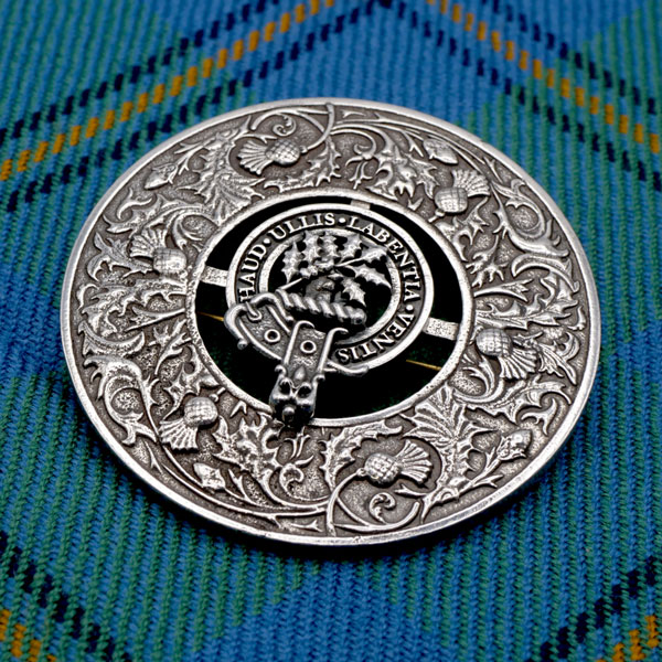 Irving of Bonshaw Plaid Brooch