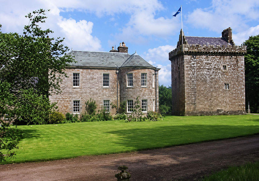 The Irving & Irvine Towers across the Scottish Borders
